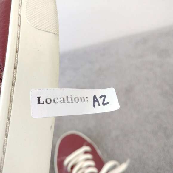Soludos Ibiza Sneakers Womens Size 8 Shoes Low Top Red Burgundy Leather - Picture 11 of 11